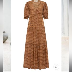 NWT daughters of india Zuri wrap dress in autumn size medium